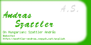 andras szattler business card
